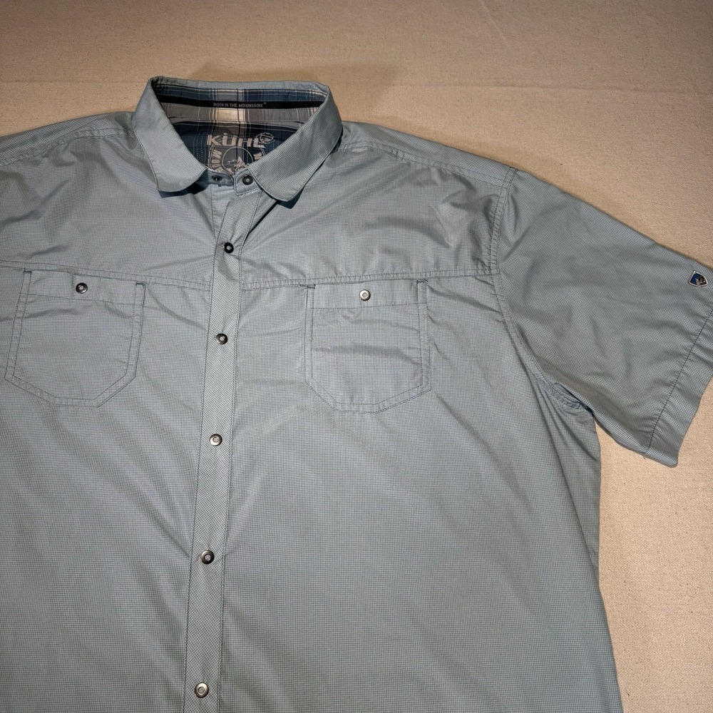 Kuhl Mens XXL Stealth Shirt NWOT Button Up Short Sleeve Shirt Hiking